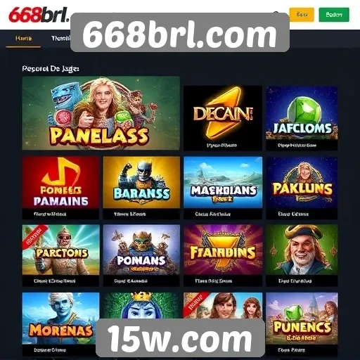 Jogos populares disponíveis no 668brl.com